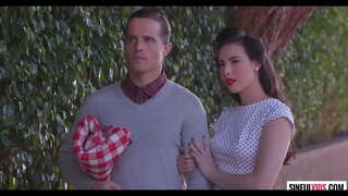 Heta par Casey Calvert och Robby Echo offentlig sex